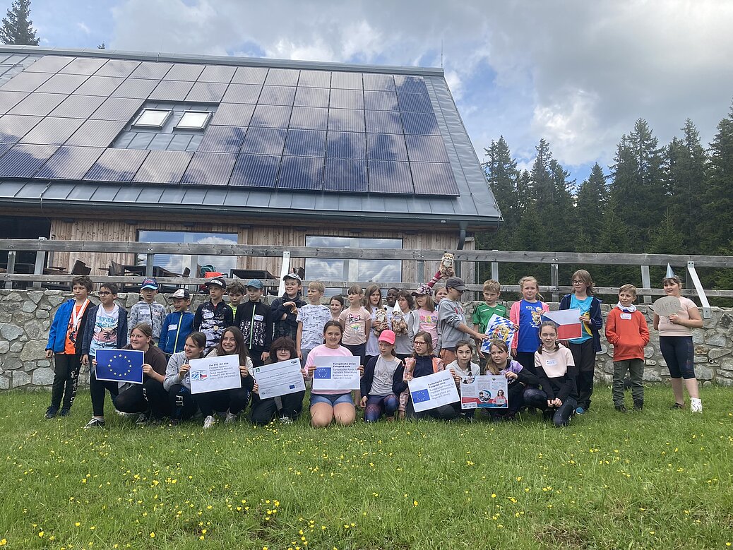 Deutsch-Tschechische Schülergruppen auf Exkursion, hier im Nationalpark
