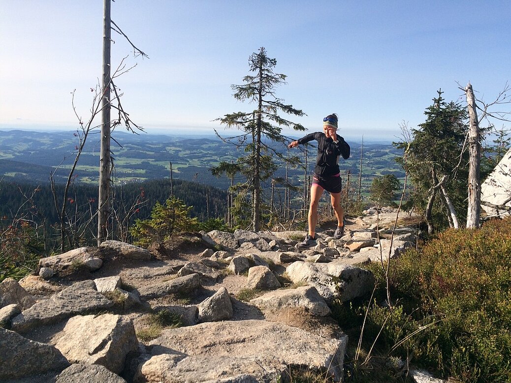 Berglauf im Sommer über das Steinerne Meer